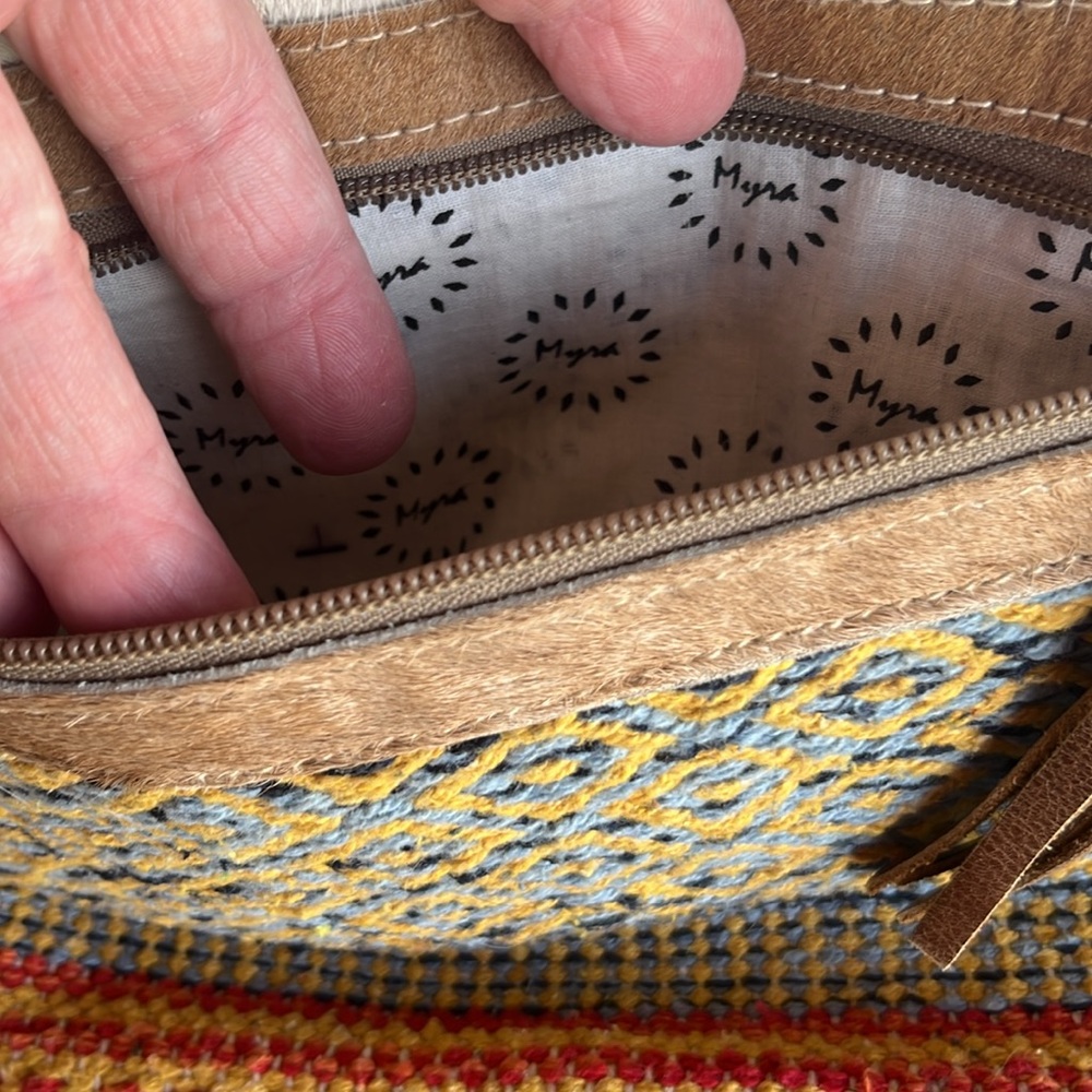 Myra Multicolor Patterned Crossbody Bag - image 2